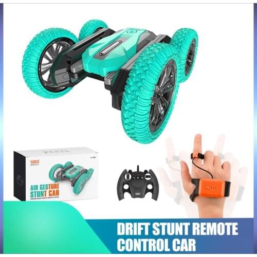 Dual Mode RC Stunt Car Gesture Sensing 2.4G Remote Control Light Music Vehicle Car Models Christmas Xmas Birthday Gifts Dropship