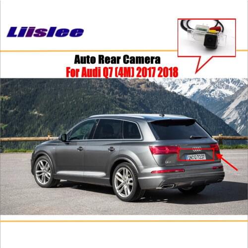 Liislee Reverse Rear Camera For Audi Q7 ( 4M ) 2017 2018 / Parking Back Up Camera / License Plate Lamp / HD Night Vision