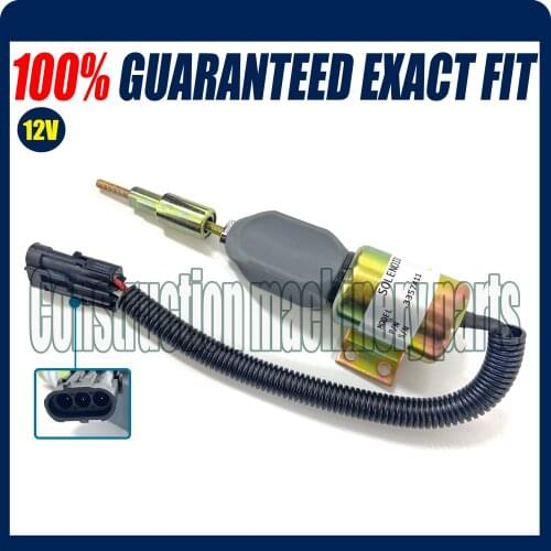 Fuel Shutdown Solenoid Valve 3357411 907120120014 1751ES-12E6ULB1S5 12V F1HZ-9N392A F1HZ-9N392-A For Ford 7.8L