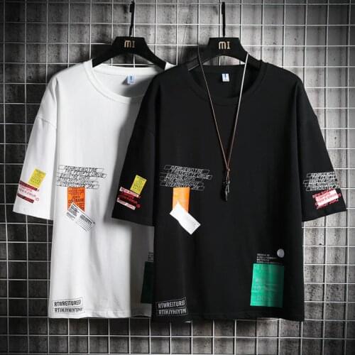 Mans T-shirt Men Oversized Cotton Hip Hop 2021 Japanese Streetwear Harajuku Tshirt Mens T-shirt Print T Shirt Men