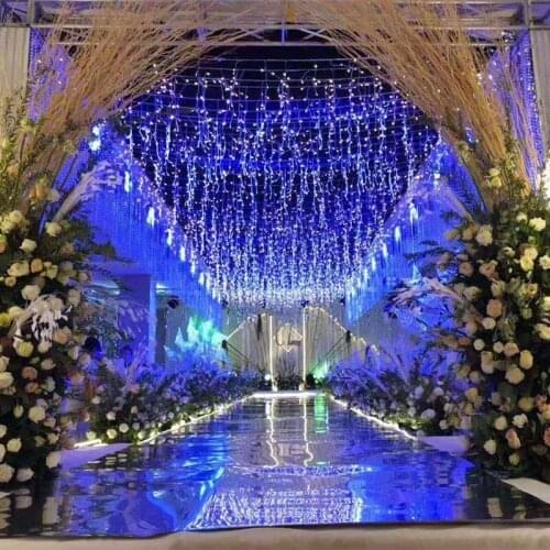 3x1M LED Icicle String Lights Christmas Fairy Lights Garland Outdoor Home For Wedding/Party/Curtain/Garden Decoration