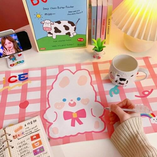 Keyboard Mat Soft Waterproof Mouse Cushion PVC Cute Cartoon Mouse Pad Excellent assistant Anti-slip design for Trackball Mouse