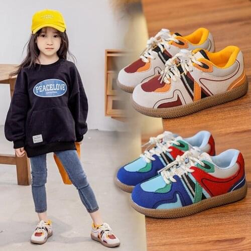 Autumn Kids Girls Sneakers Baby Boys Brand Slip on Shoes Children Soft Chunky Sneakers Blue Sport Shoes Trainers Toddler Shoes