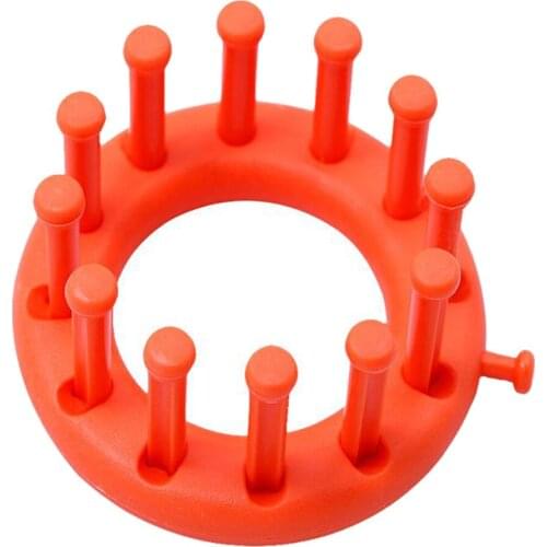 Lightweight Knitter Loom Plastic Round Knitting Looms Scarf Hat Maker Craft Knit Tools Needle for Hat,Bags,Sweater Sock DIY