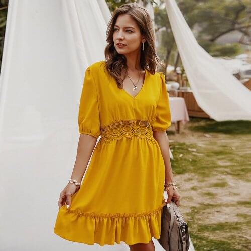 Liooil Pink Summer Dresses