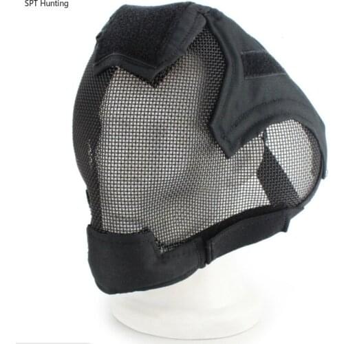 Airsoft Paintball Tactical Steel Metal Mesh Full Face Mask Helmet V6 Military Army Wargame Shooting Hunting Masks