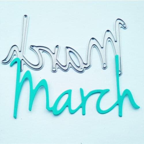 Metal March paper die cutting dies for Scrapbooking/DIY Easter wedding Halloween Easter card