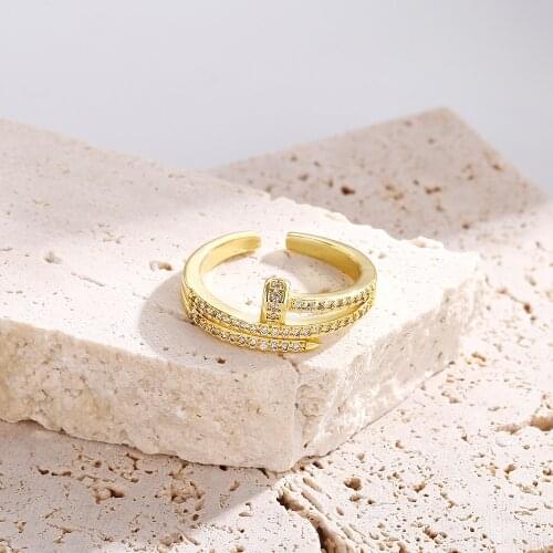SHEFLY Rings With Cubic Zirkonia For Women