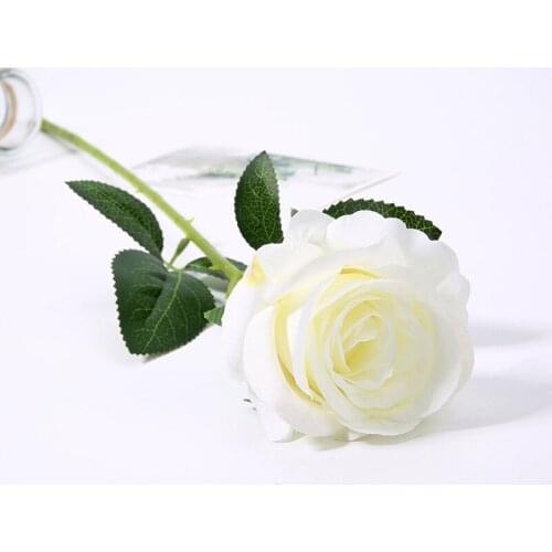 2pcs Artificial Roses Flower for Home Garden Office Bedroom Decoration Wedding Birthday Party Anniversary Valentines Day Flores