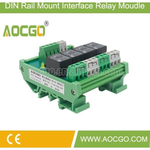 240 PCS 4 channel T73 AC/DC 24V DIN Rail Mount Relay Module
