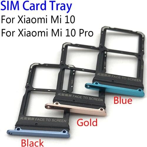 5Pcs/lot Micro Nano SIM Card Holder Tray Slot Holder Adapter Socket For Xiaomi Mi 10 Mi10 Pro