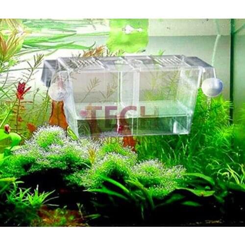Betta Fish Tank Aquarium DurableFish Breeding Boxes Double Hatching Incubator Isolation Acrylic Mini Aquarium Tanks Durable
