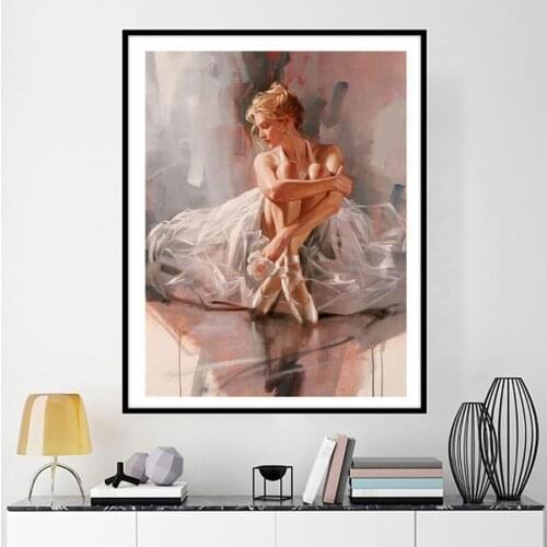 Diamond painting cross stitch Ballet dancer Diamond Embroidery girl diamond mosaic picture of Rhinestone people wall Decor FG170