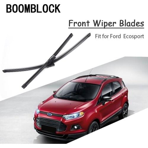Car Styling Windshield Soft Rubber Front Wiper Blades Arm Kit For Ford Ecosport 2017 2016 2015 2014 2013 II For Ford Accessories