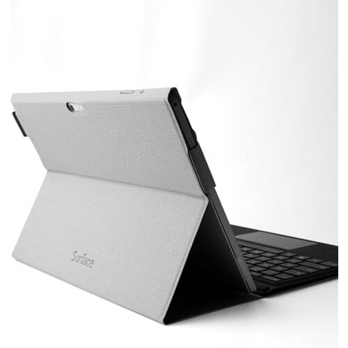 Besegad Ultra-Slim Magnetic Closure PU Leather Protective Case Cover Skin Protector with Pen Holder for Surface Pro 6 5 4 Tablet