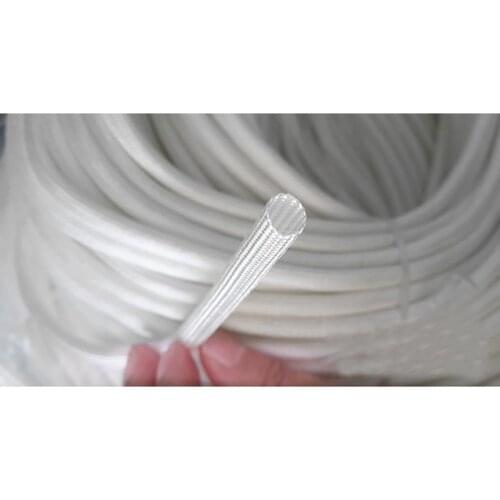 Free shipping 10M cable sleeve high temperature glass fiber Insulation Material cable sleeve 600 degree HTG FIBERGLASS SLEEVING