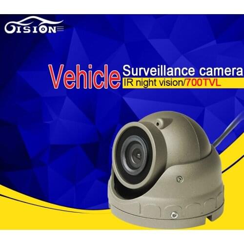 Free Shipping 700TVL Mini Metal Ceiling Camera,IR Night Vision AV/Aviation/BNC for Car DVR Truck Bus Vehicle Surveillance,3.6mm