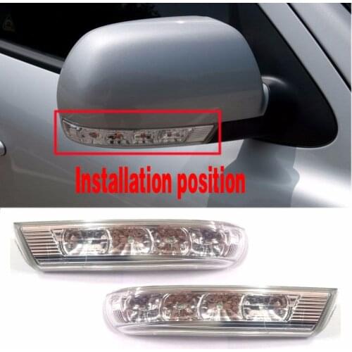 For HYUNDAI Santa Fe Santafe Veracruz IX55 2007-2012 Side Rearview Mirror LED Turn Signals Light Lamp blink 876133J000 876233J00