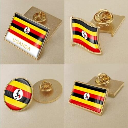 Coat of Arms of Uganda/Ugandan Flag National Emblem Brooch/Badges/Lapel Pins