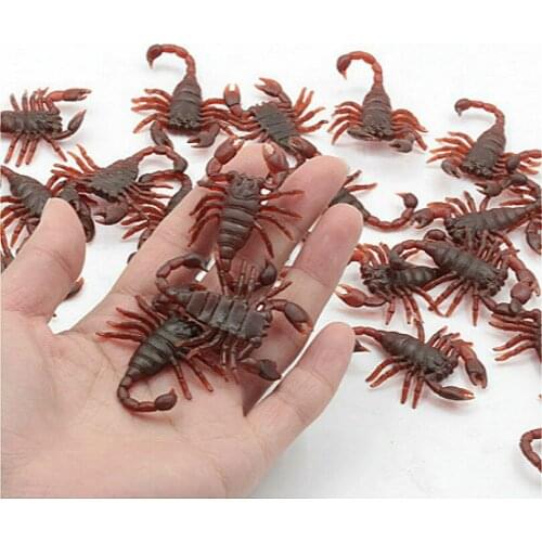 Halloween Trick Fun Novelty Funny Gadgets Blague Toy Simulation False Scorpion Action Figures Toys Mini Children Gifts