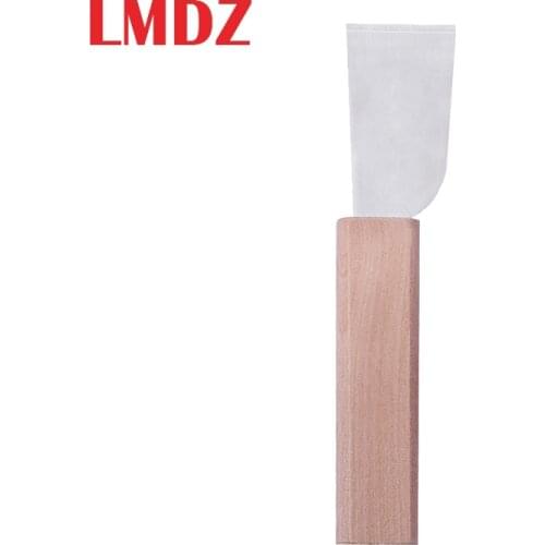 LMDZ Wooden Handle Stainless Steel Leathercraft Cutting Knife Craft Tool Home Skiving Tool Accessories Sharp Cutting Tool