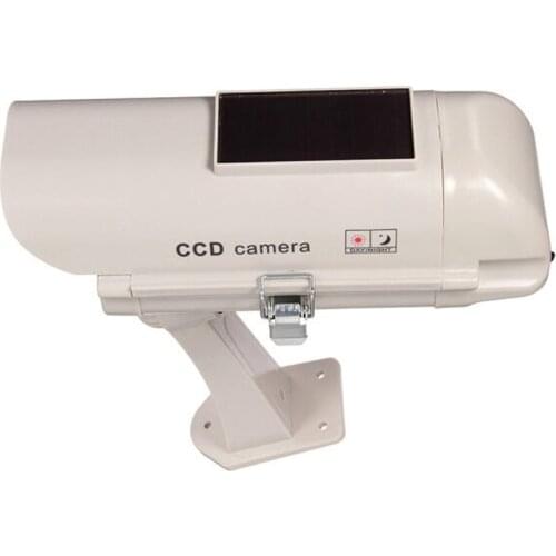 Solar Power Outdoor Dummy IR LED Light Security Surveillance CCTV Fake Camera Surveillance Simulation Camera