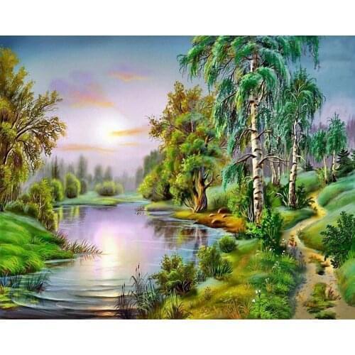 A13373 11CT/14CT/18CT/25CT/28CT tree patterns Counted Cross Stitch DIY Cross Stitch Kits Embroidery Needlework Sets