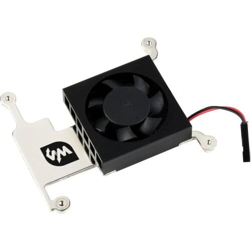 Low-Profile CPU Cooling Fan for Raspberry Pi 4B/3B+/3B, with Aluminum Alloy Bracket, with GPIO Adapter
