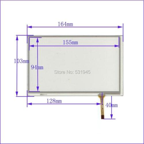ZhiYuSun164mm*103mm New 7 Inch Touch Screen for 7 GPS the GLASS is 164*103 for tble compatible XWT317 for gps touch AT070TN83