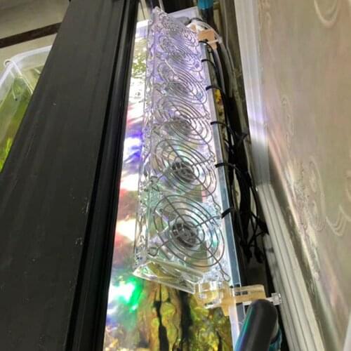 Low Noise Consumption Chillers DC12V Cooling Fans 220-240W/ 360 Rotating Mounter Fish tank Marine Ponds Temperature controller