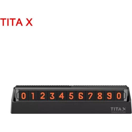 Original Youpin Bcase TITA X Share To Flip Type Car Temperary Parking Phone Number Card Plate Mini Car Decoration