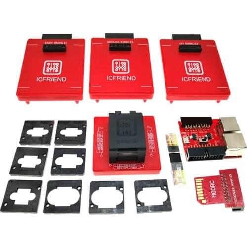 2020 New ICFRIEND E-mate X EMMC BGA 13 IN 1 socket Adapter Support BGA100/136/168/153/169/162/186/221/529/254 for Easy jtag plus