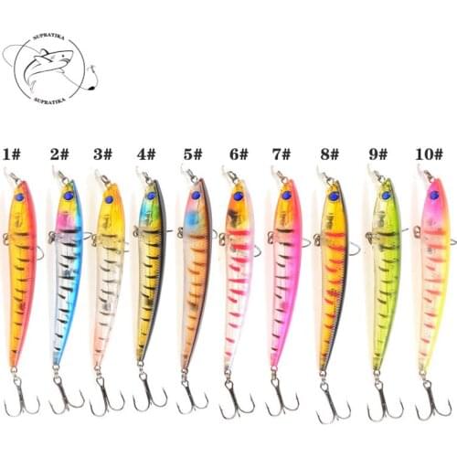 ABS Plastic Transparent Hard Bait 10 Colors 9cm/8g 6# With Sharp Hook Swim bait Fishing Equipment 3D Eyes Fishing Lures