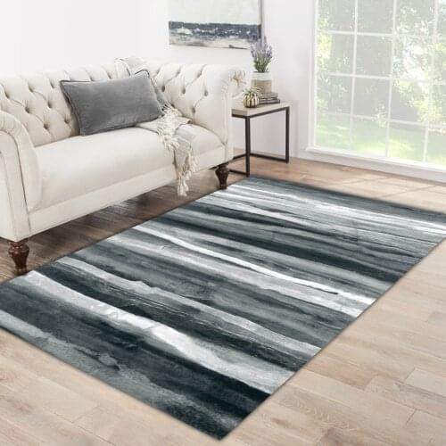 Grey white carpet grey white stripe line patterned carpet modern carpet living room bedroom carpet free shipping soft