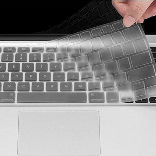 Silicone Clear Keyboard Protective Cover Film for MacBook Air 13inch Pro 15inch