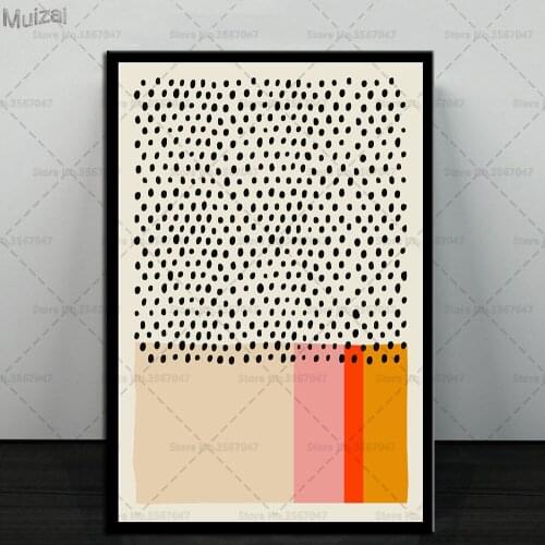 Modern Multicolored Abstract Geomotric Pop Gallery Poster Canvas Painting Posters and Prints Wall Art for Living Room Home Decor