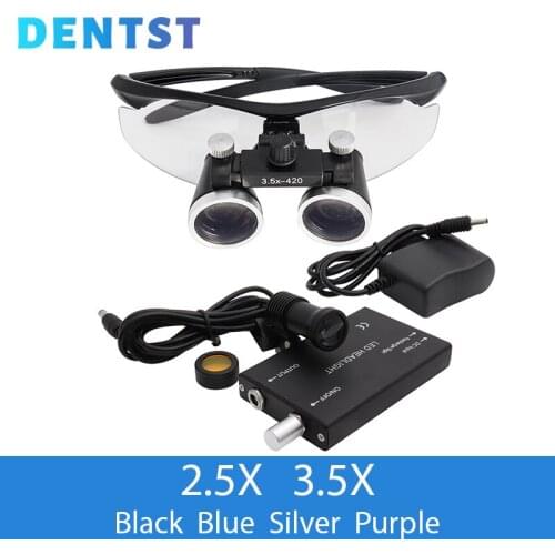Dentistry Odontologia Binocular Dental Loupes instrume Surgery Surgical Magnifier with Headlight LED Light Operation Lamp