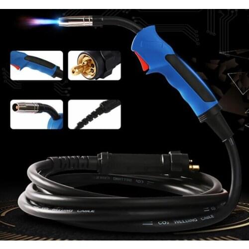 15AK Torch 180A MIG MAG Torch European Style Welding Gun 3M Air-cooled Euro Connector Professional for MIG MAG Welding Machine