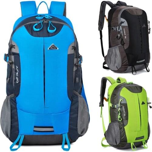 35L Reflective Hiking Waterproof Backpack Men Sports Bags Professional Backpacks Unisex Multifunctional Outdoor Travel Bagpack