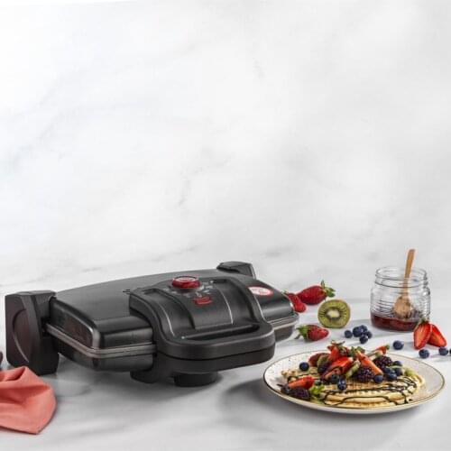 Nostalgie Waffle Toaster Machine Black Color