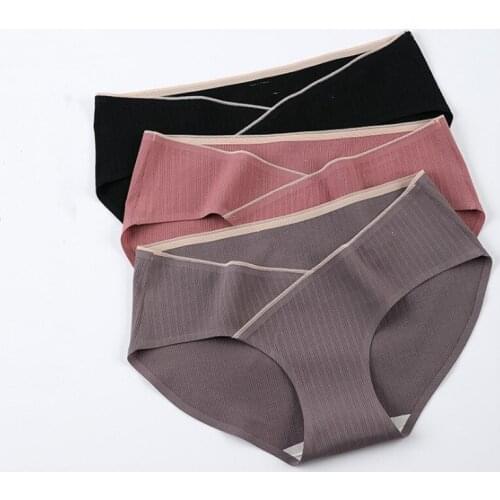 Underwear women Mulberry silk antibacterial non-marking cotton large size panties women low waist breathable ladies briefs 2XL