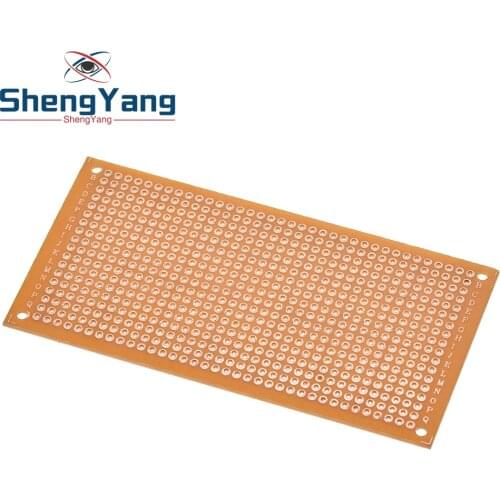 10pcs Single Side Wholesale universal 5x10cm Solderless PCB Test Breadboard Copper Prototype Paper Tinned Plate Joint holes DIY