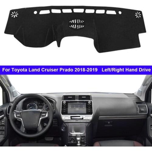 Car Inner Dashboard Cover For Toyota Land Cruiser Prado 2018 2019 Auto Dash Mat Carpet Cape Anti-sun Sun shade Dashmat 2015