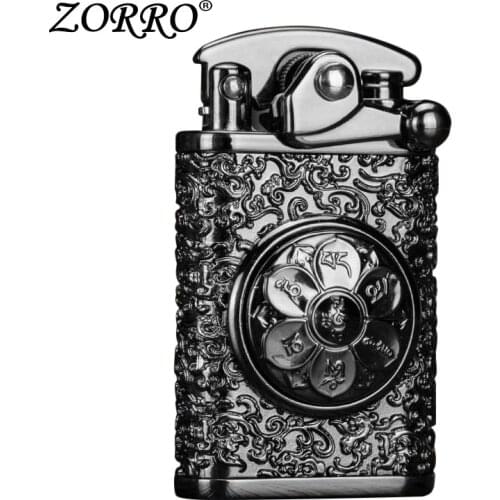 New Runner Decompression Flint Lighter Gasoline Oil Lighter Windproof Mantra Grinding Wheel Gadgets Man Metal Cigarette Lighters