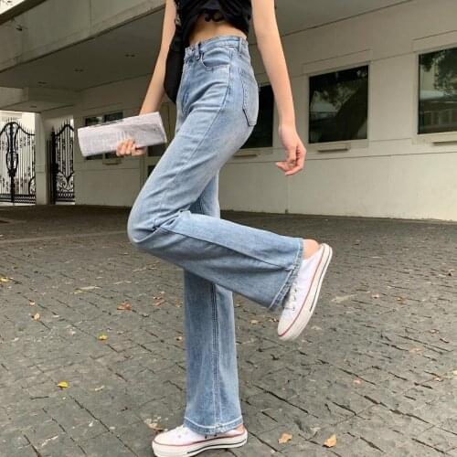 Women Jeans Black Chic Oversize Harajuku Womens Wide Leg Summer High Street Mom Streetwear Feamle Vintage Jeans