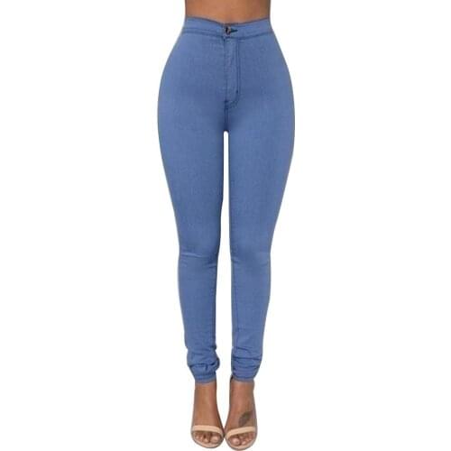 Vintage ladies jeans for women mom high waisted jeans blue casual pencil trousers korean streetwear denim pants