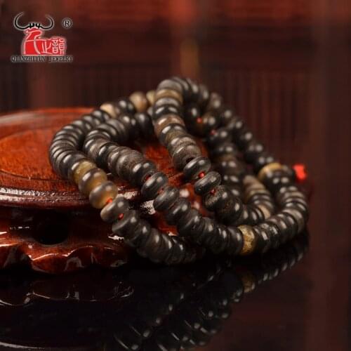 10PCS Natural horseshoe Tibetan abacus DIY jewelry accessories.Diameter 10X6X5mm. Hole 1.5mm