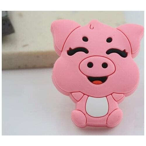 10pcsKids Child Drawer Pulls Knobs Pink Pig Handles