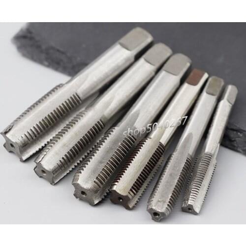 2pcs/set M3 M4 M5 M6 M8 M10 M12 M14 M16 M18 M20 M22 M24 alloy steel Hand Machine Screw Thread Metric Tap Screw Taps Kit