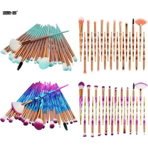 20PCS Make Up Professional Foundation Powder Eyebrow Eyeliner Blush Cosmetic Concealer Brushes Beauty Tool Kit кисти для макияжа